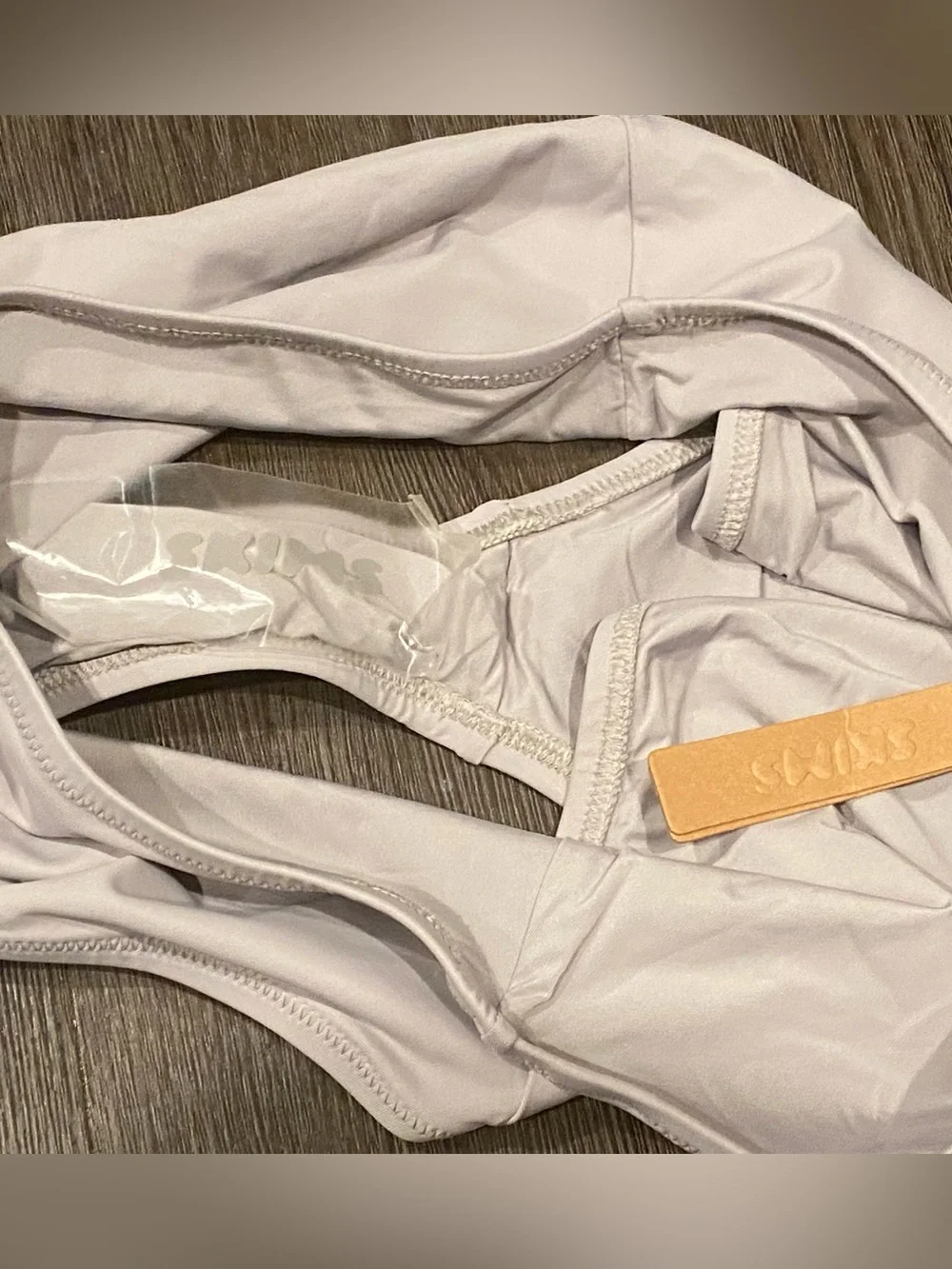 Skims NWT Recycled Swim Full Brief Grey Size Medium Chrome M Swim Bottoms